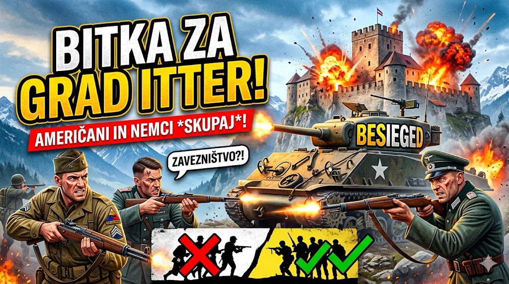 Bitka za grad Itter: Najbolj nora in filmska bitka 2. svetovne vojne, kjer…