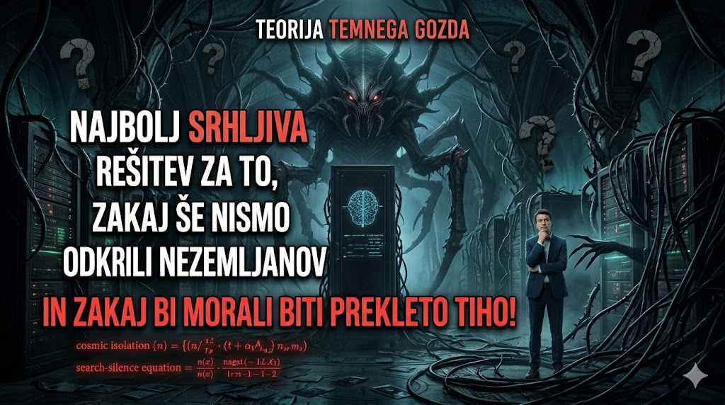 Teorija temnega gozda (Dark Forest Theory): Najbolj srhljiva rešitev za to, zakaj še…