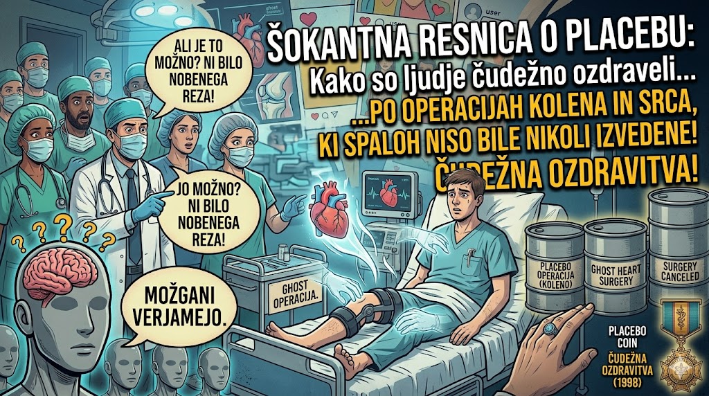 Šokantna resnica o placebu: Kako so ljudje čudežno ozdraveli po operacijah kolena in…