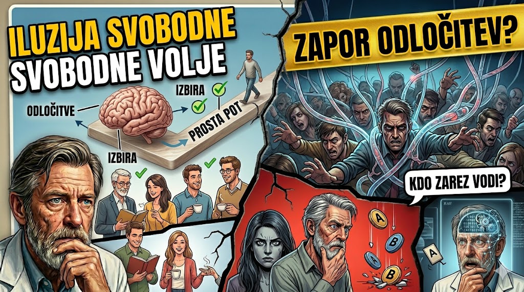 Iluzija svobodne volje: Srhljivi nevroznanstveni poskusi, ki dokazujejo, da vaši možgani odločajo namesto…
